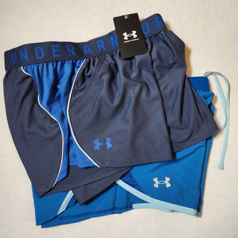 Under Armour Women’s Shorts Bundle Small Play Up 3.0 & Fly By 2.0